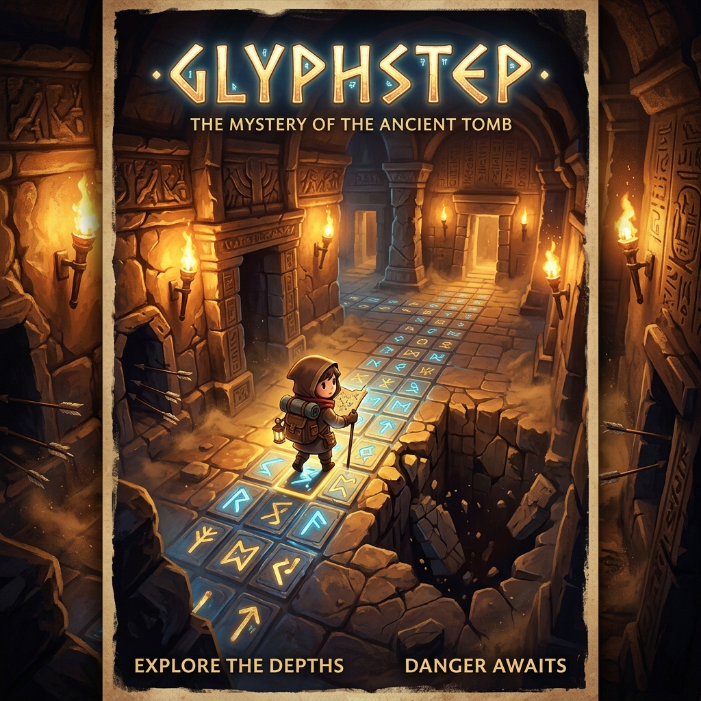Glyphstep Gameplay Poster